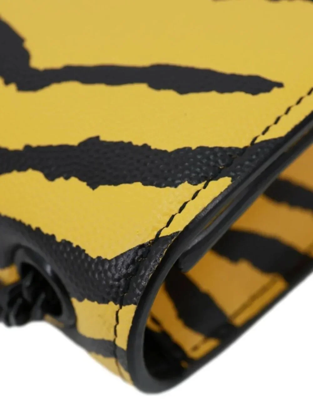 Yves Saint Laurent Classic Kate Zebra Print Leather Crossbody Bag Yellow